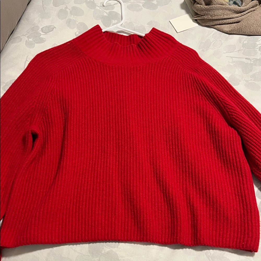Gap Red Mock Neck Women's Sweater